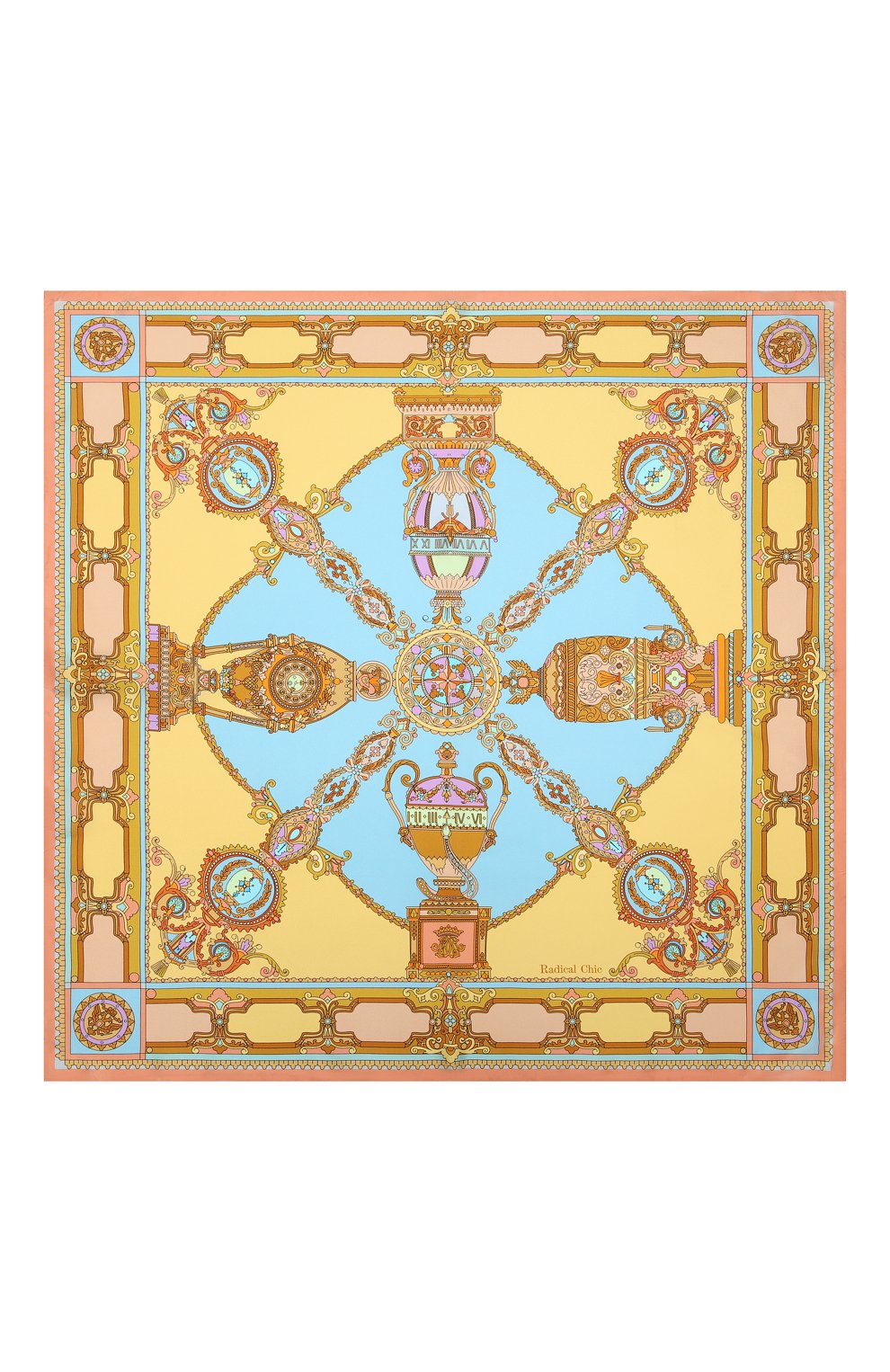 Шелковый платок faberge treasures RADICAL CHIC желтого цвета по цене 17940 руб., арт. 370731.07.02, фото 3 Шелковый платок faberge treasures RADICAL CHIC, арт. 370731.07.02, фото 3