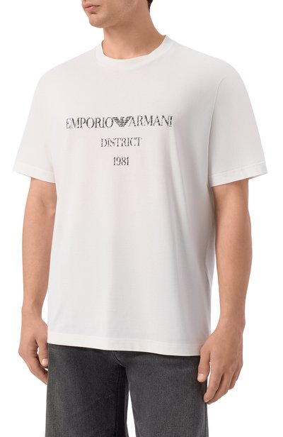 Хлопковая футболка EMPORIO ARMANI, арт. EM007283/AF29523, фото 3
