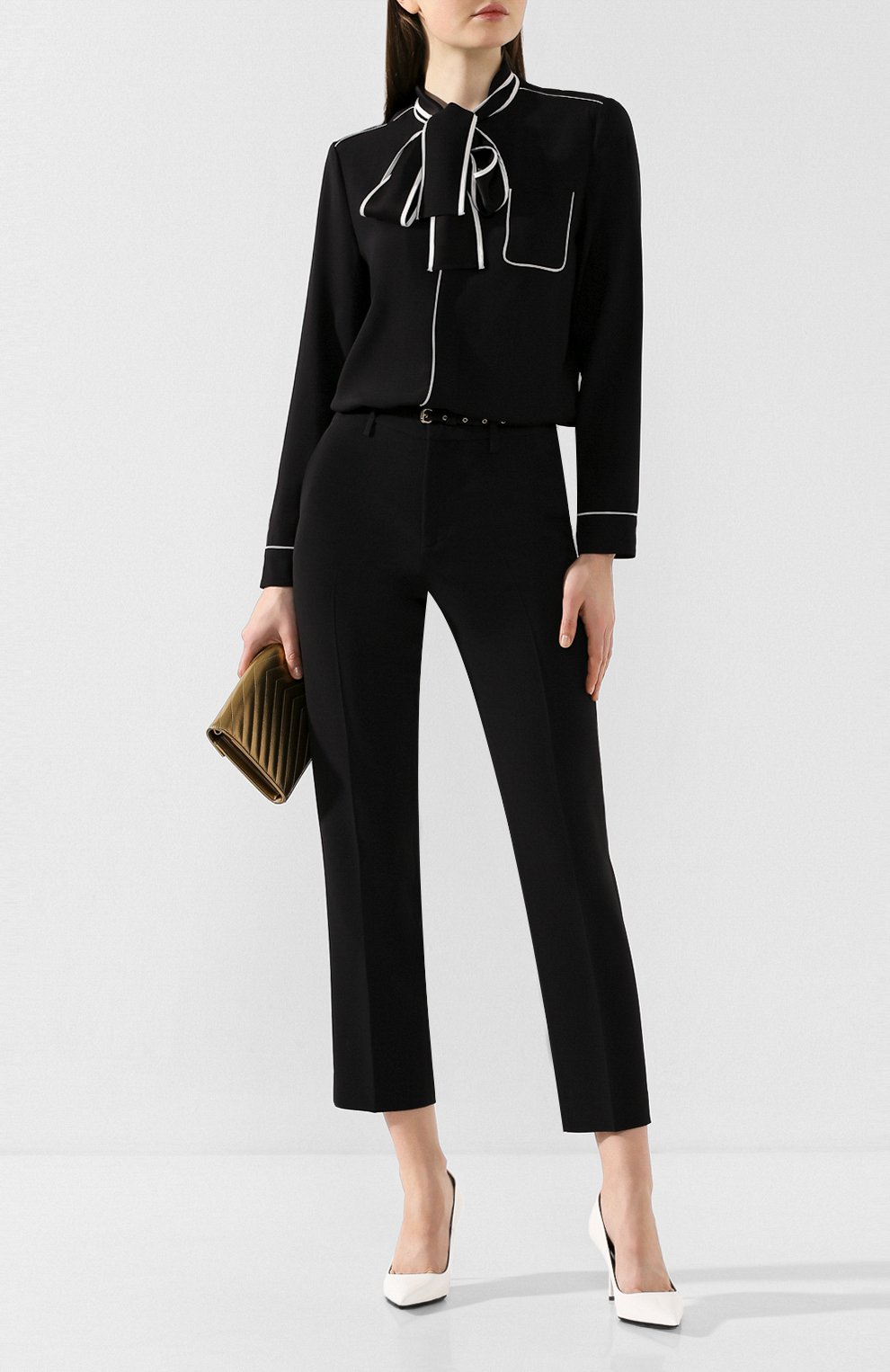 Блузка REDVALENTINO черного цвета по цене 44600 руб., арт. TR3ABC90/0F1, фото 2 Блузка REDVALENTINO, арт. TR3ABC90/0F1, фото 2