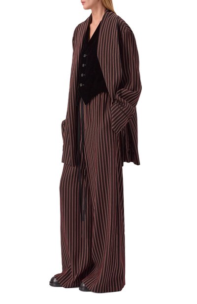 Брюки из вискозы и хлопка ANN DEMEULEMEESTER черного цвета по цене 124500 руб., арт. B0014261/FA748, фото 2 Брюки из вискозы и хлопка ANN DEMEULEMEESTER, арт. B0014261/FA748, фото 2