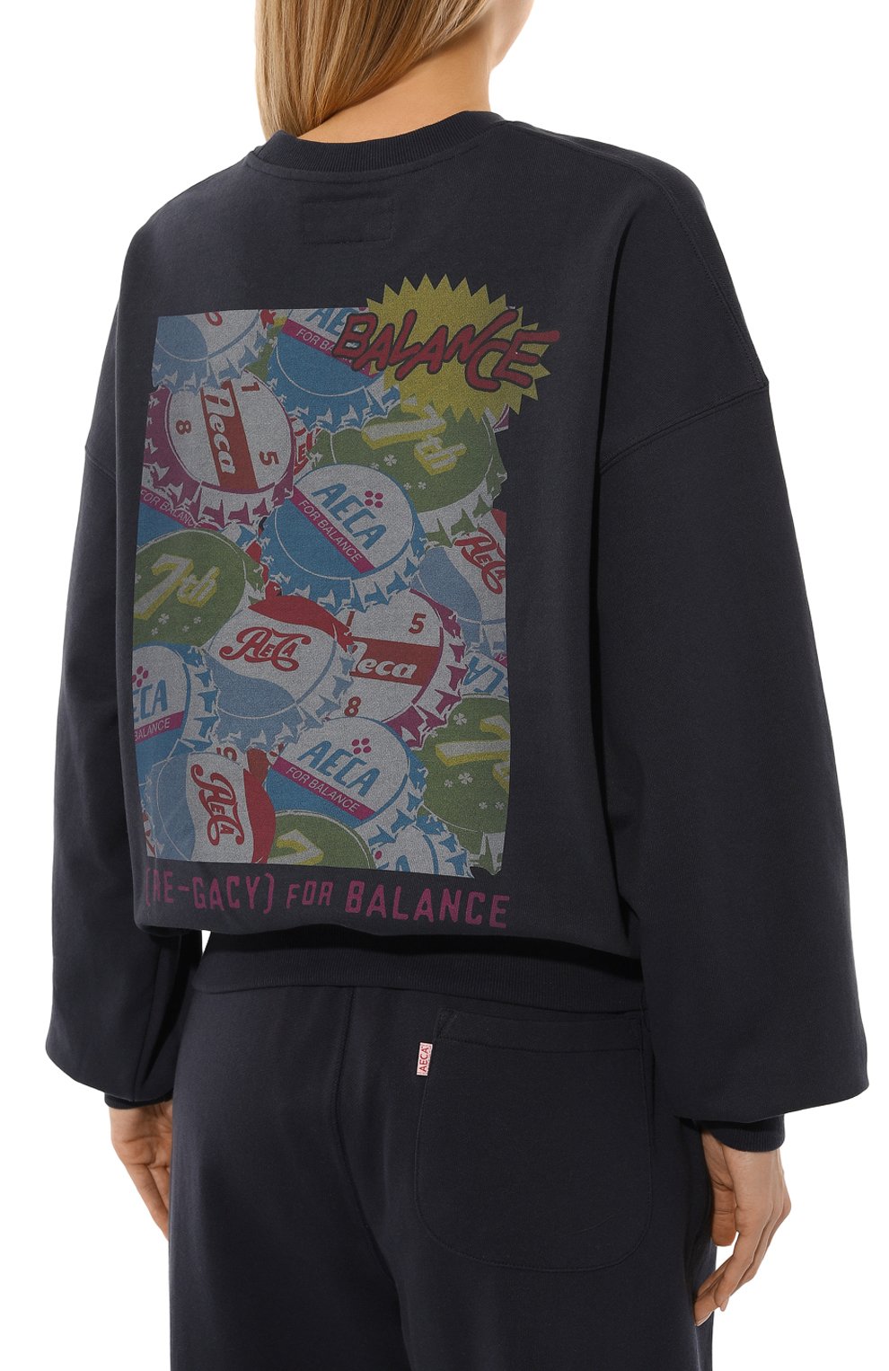 Хлопковый свитшот AECA WHITE, арт. FWCMFWBDTSSSO005C0, фото 4