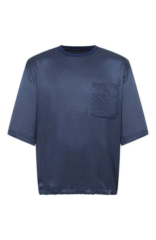 Шелковая футболка Giorgio Armani GM003498/TE20929 Синий GM003498/TE20929