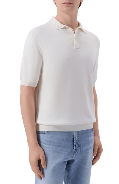 Поло из шелка и хлопка PAUL&SHARK, арт. 26411608, фото 3