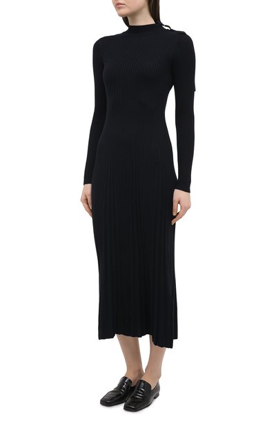 Шерстяное платье REDVALENTINO темно-синего цвета по цене 99500 руб., арт. VR3KD01U/5P6, фото 3 Шерстяное платье REDVALENTINO, арт. VR3KD01U/5P6, фото 3