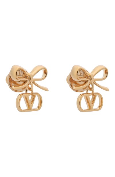 Серьги VALENTINO золотого цвета по цене 28550 руб., арт. 8W0J0BU8/MET, фото 3 Серьги VALENTINO, арт. 8W0J0BU8/MET, фото 3