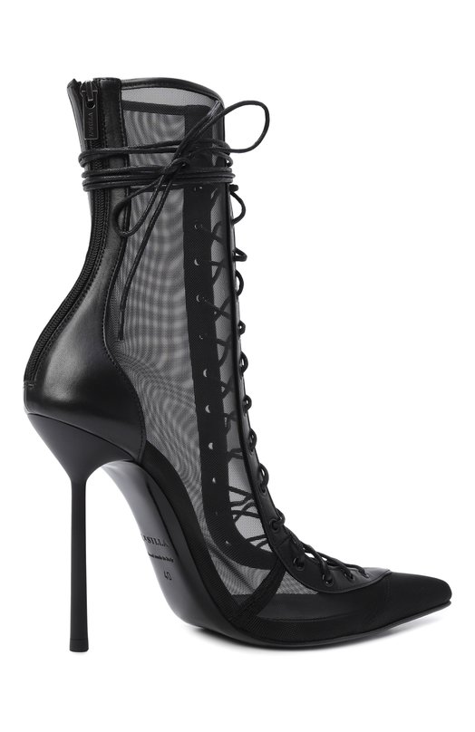 Текстильные ботильоны Colette 120 Le Silla 4171F100BXPPNEM Чёрный  4171F100BXPPNEM Фото 5