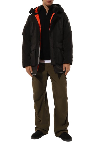 Утепленная парка AERONAUTICA MILITARE черного цвета по цене 57350 руб., арт. AB2208CT3431, фото 2 Утепленная парка AERONAUTICA MILITARE, арт. AB2208CT3431, фото 2