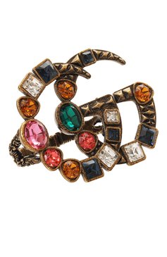 Женское кольцо GUCCI разноцветного цвета, арт. 519784 I7486 | Фото 1 (Материал: Металл, Кристаллы; Региональные ограничения белый список (Axapta Mercury): Не проставлено; Нос: Не проставлено)
