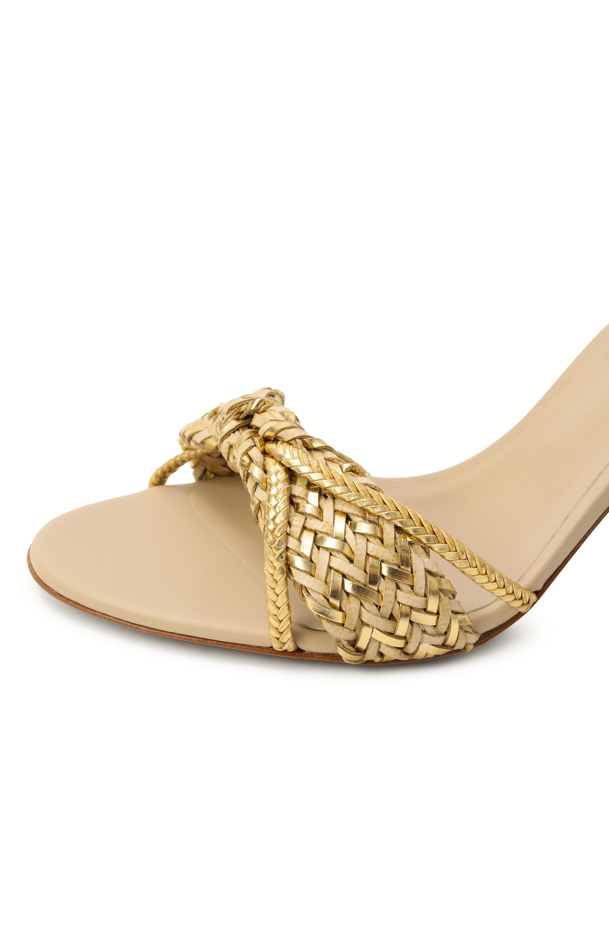 Комбинированные босоножки marbella julia CASADEI золотого цвета по цене 82350 руб., арт. 1L345J0801/C2731, фото 7 Комбинированные босоножки marbella julia CASADEI, арт. 1L345J0801/C2731, фото 7