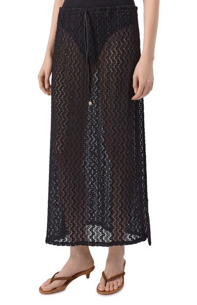 Юбка FISICO черного цвета по цене 26050 руб., арт. FG58T0, фото 3 Юбка FISICO, арт. FG58T0, фото 3