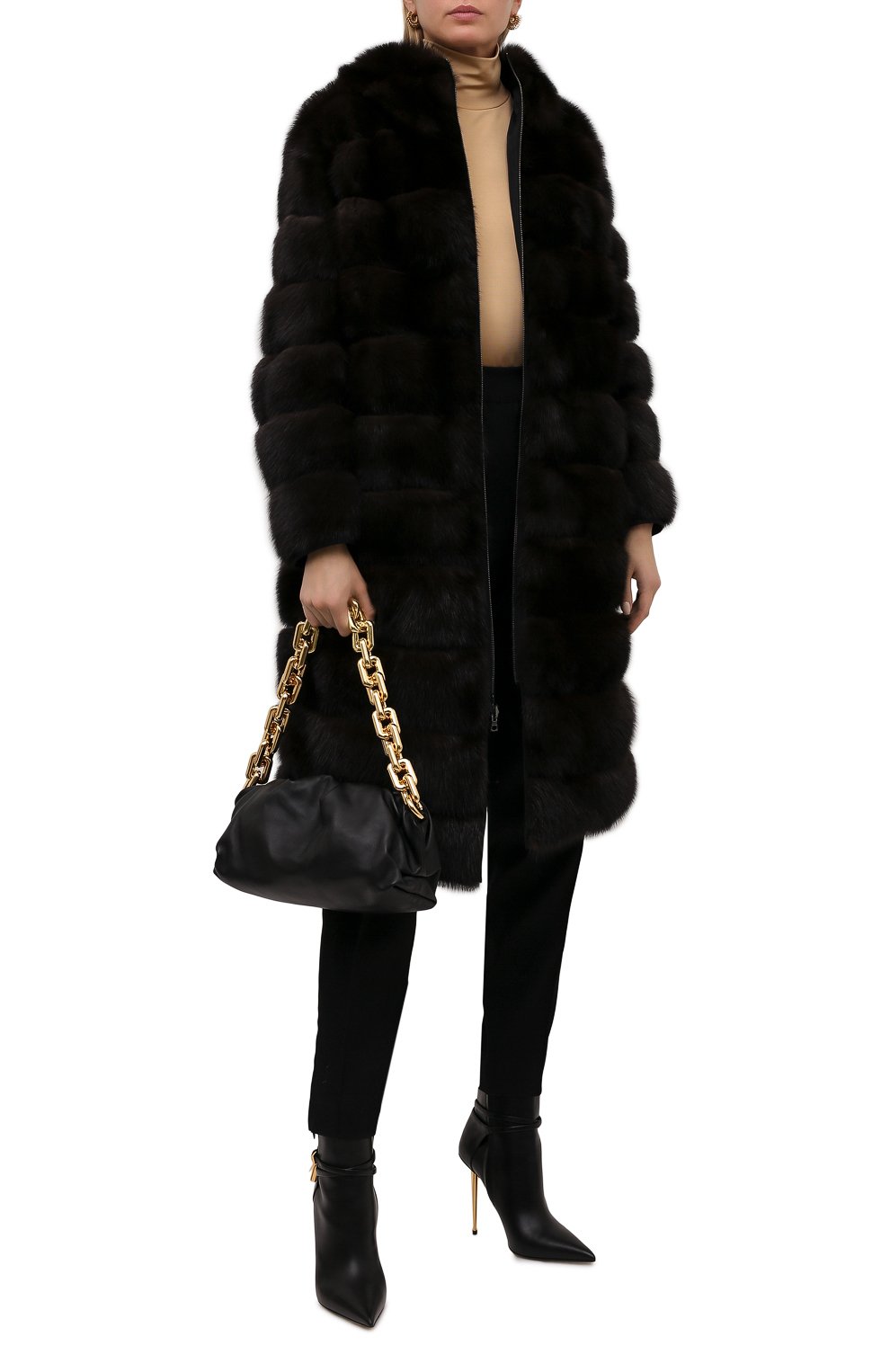 Двусторонняя шуба из соболя YVES SALOMON, арт. 22WYM03690ZIRV, фото 2