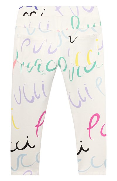 Леггинсы EMILIO PUCCI белого цвета по цене 19550 руб., арт. 9M6020/ME540/10-14, фото 2 Леггинсы EMILIO PUCCI, арт. 9M6020/ME540/10-14, фото 2
