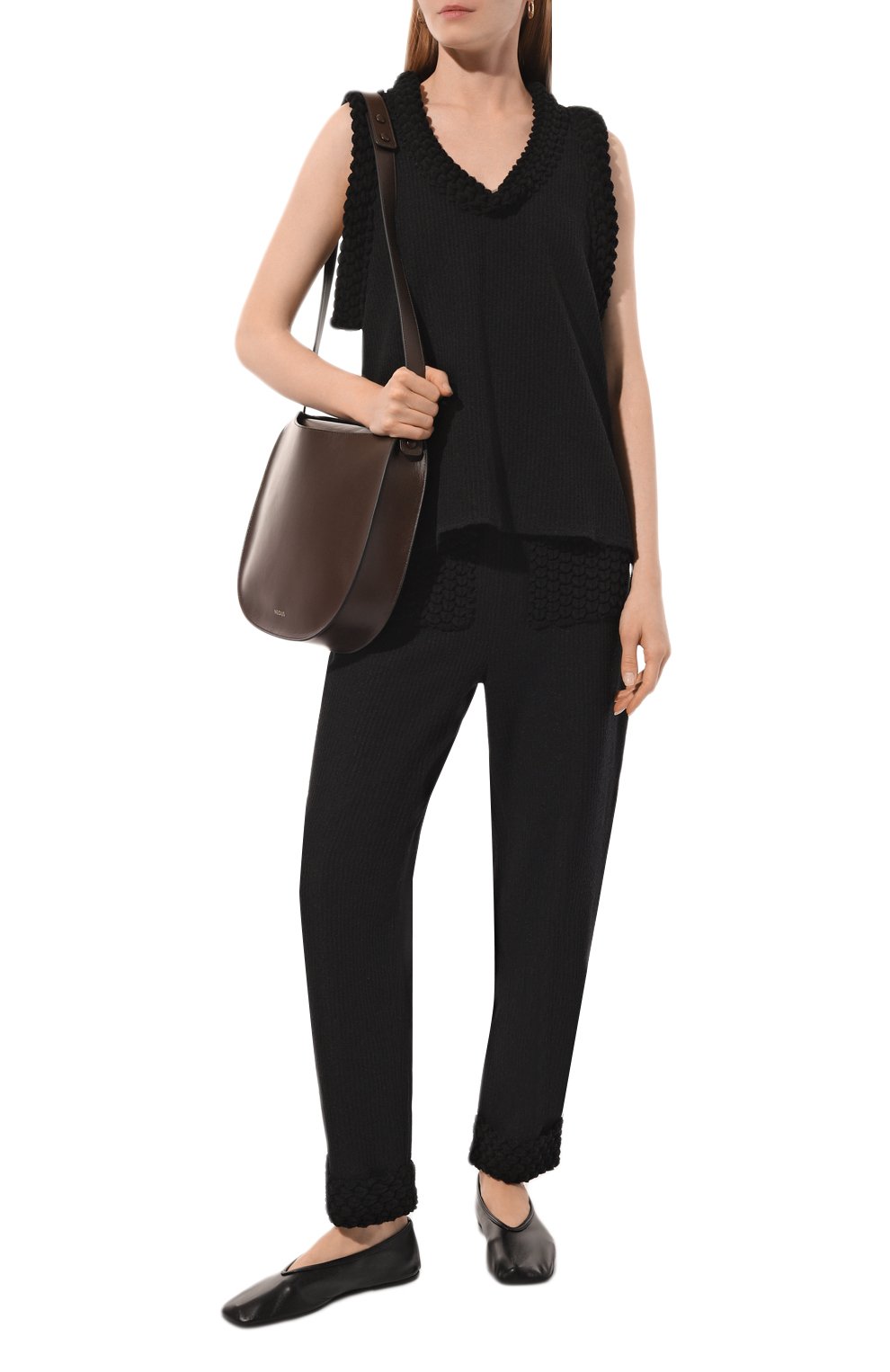 Брюки из хлопка и вискозы AND THE BRAND, арт. S24-P040-1404-900, фото 2