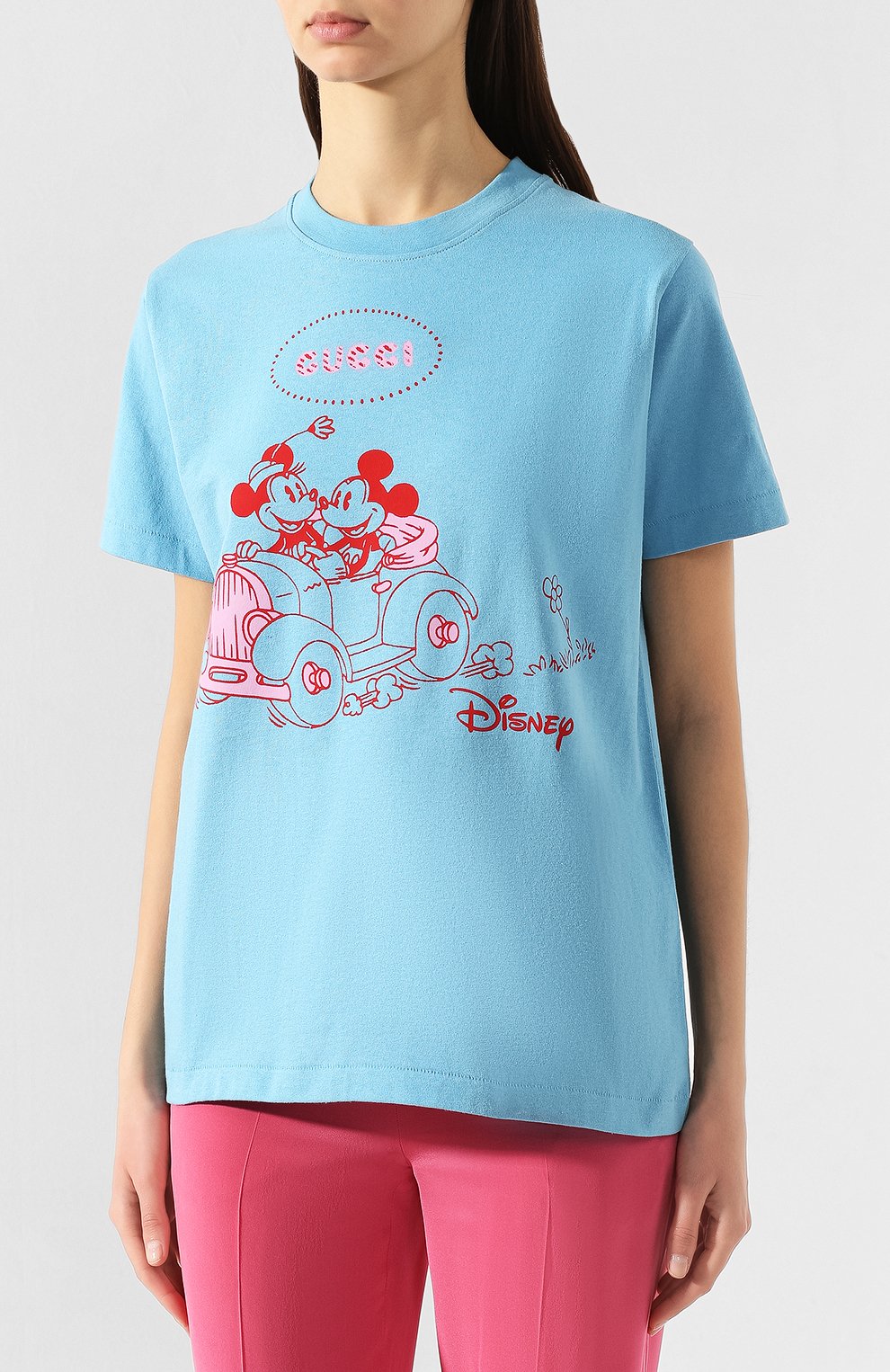 Хлопковая футблока disney x gucci GUCCI, арт. 580762/XJBYB, фото 3