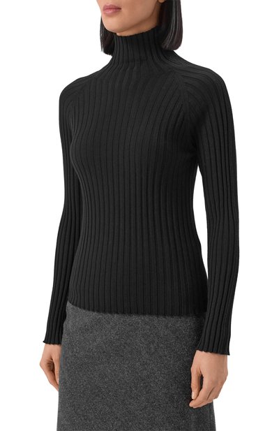 Шерстяная водолазка LORENA ANTONIAZZI черного цвета по цене 72600 руб., арт. DM42A/328, фото 3 Шерстяная водолазка LORENA ANTONIAZZI, арт. DM42A/328, фото 3