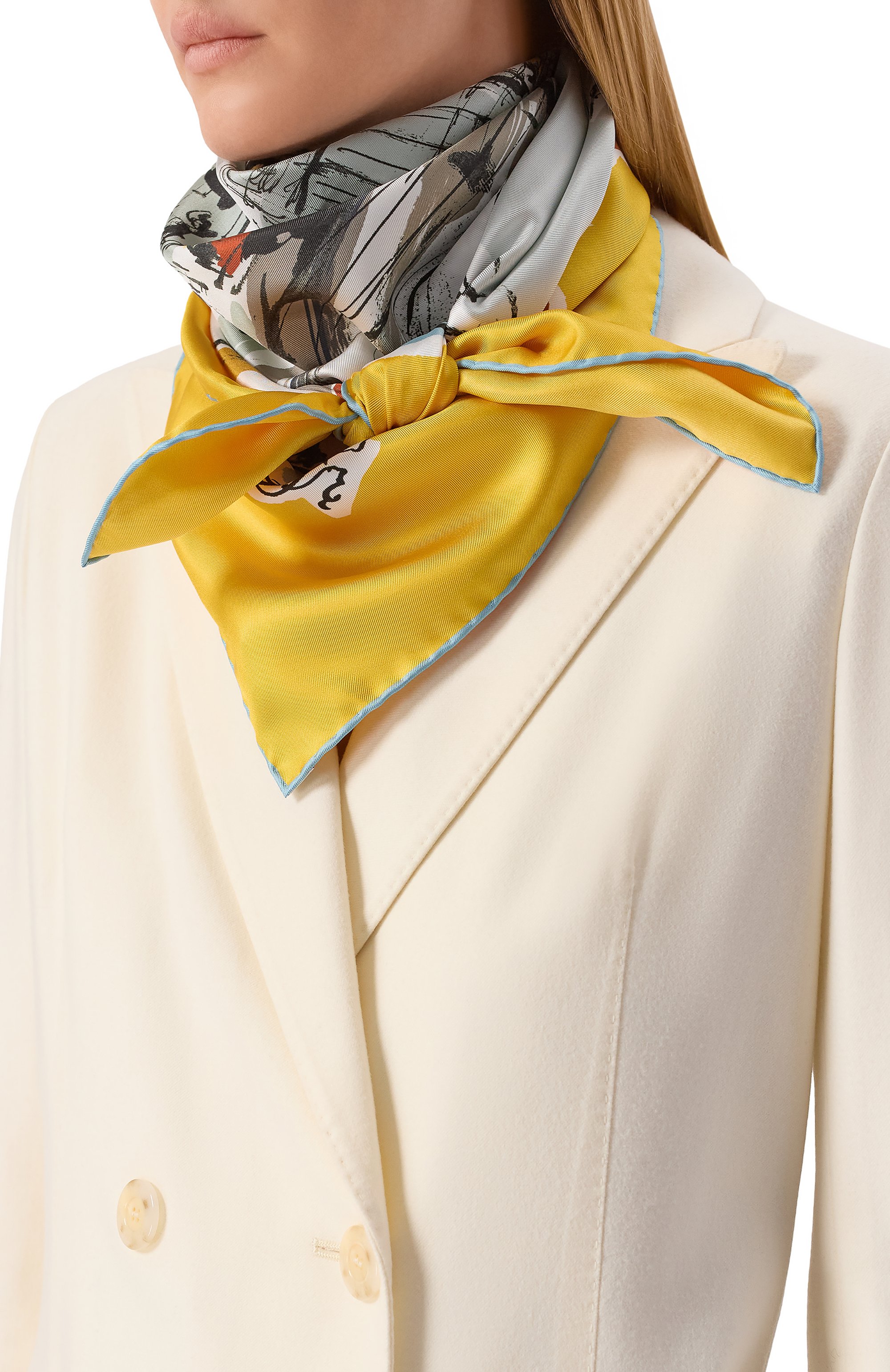 Шелковый платок BURBERRY, арт. 8102076, фото 2