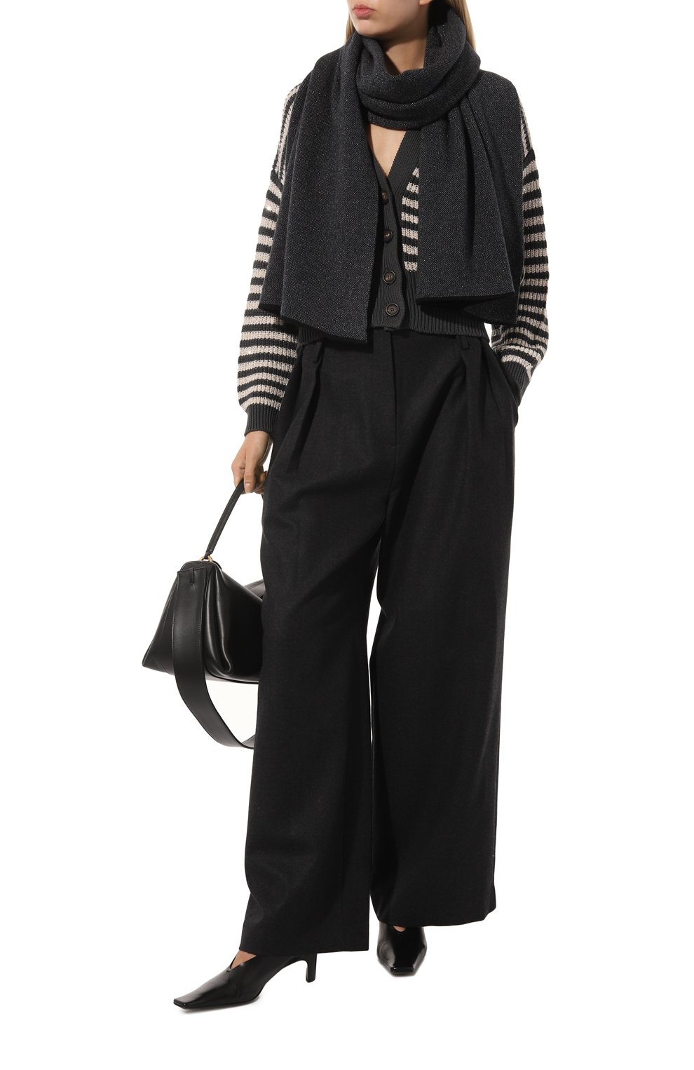 Шарф из шерсти и кашемира INVERNI, арт. 5481SM, фото 2