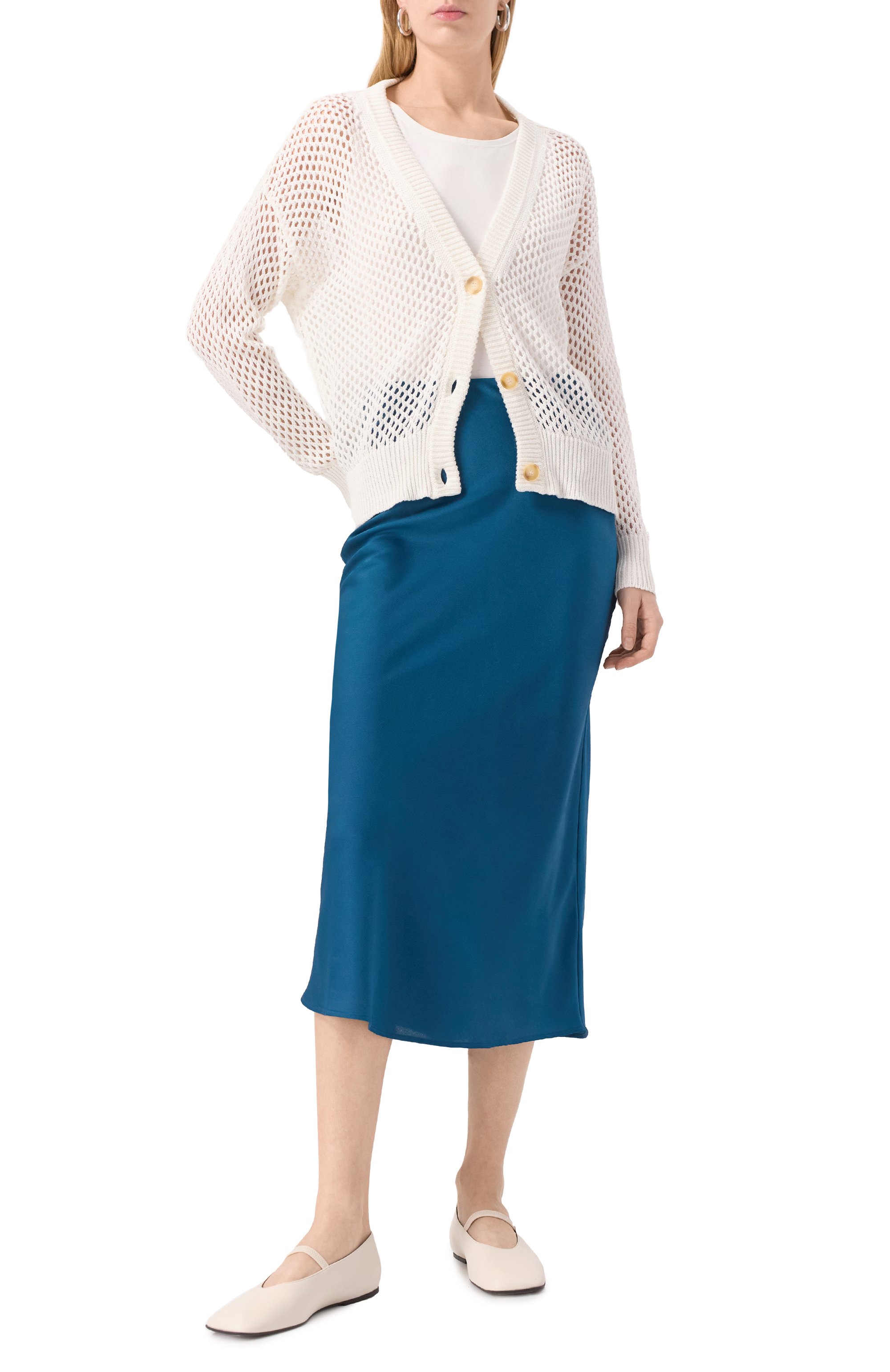 Атласная юбка BOSS, арт. 50522650, фото 2