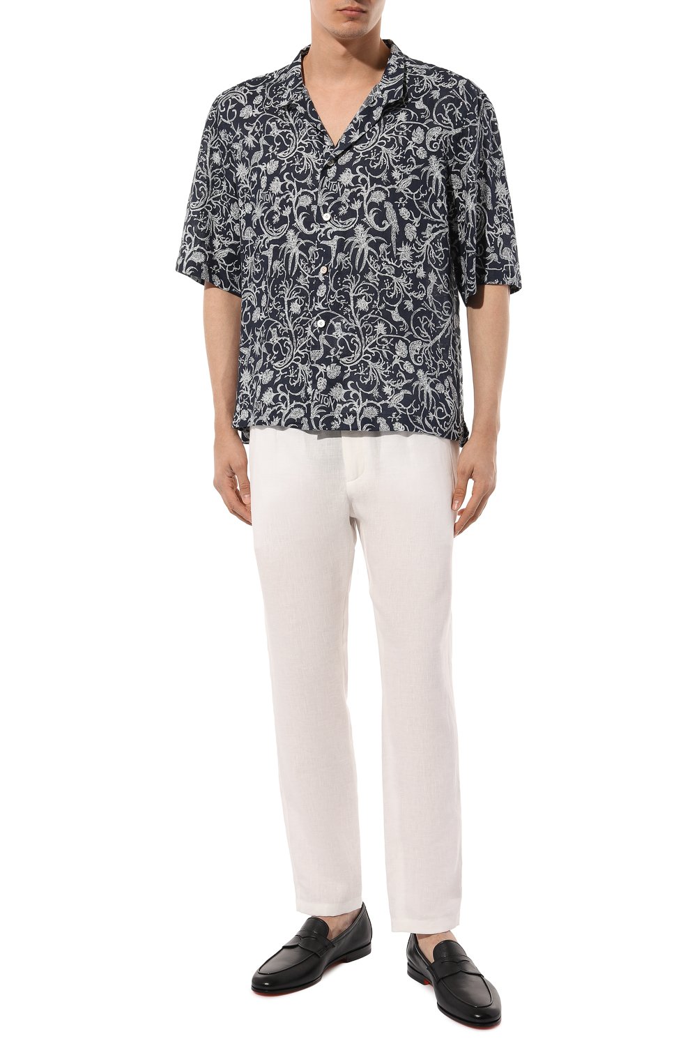 Льняные брюки DOLCE & GABBANA, арт. GVZAET/GG862, фото 2