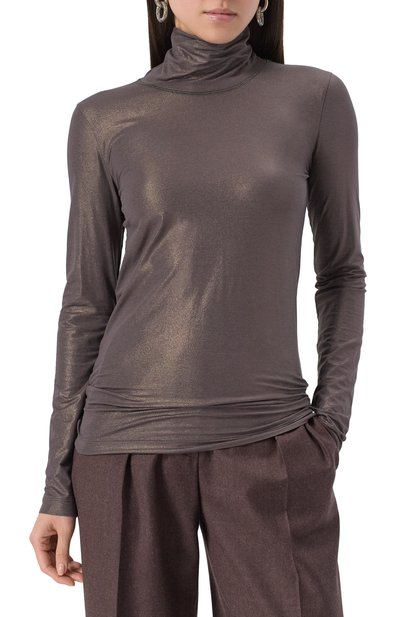 Водолазка из хлопка и вискозы BRUNELLO CUCINELLI, арт. MG922EF214, фото 3