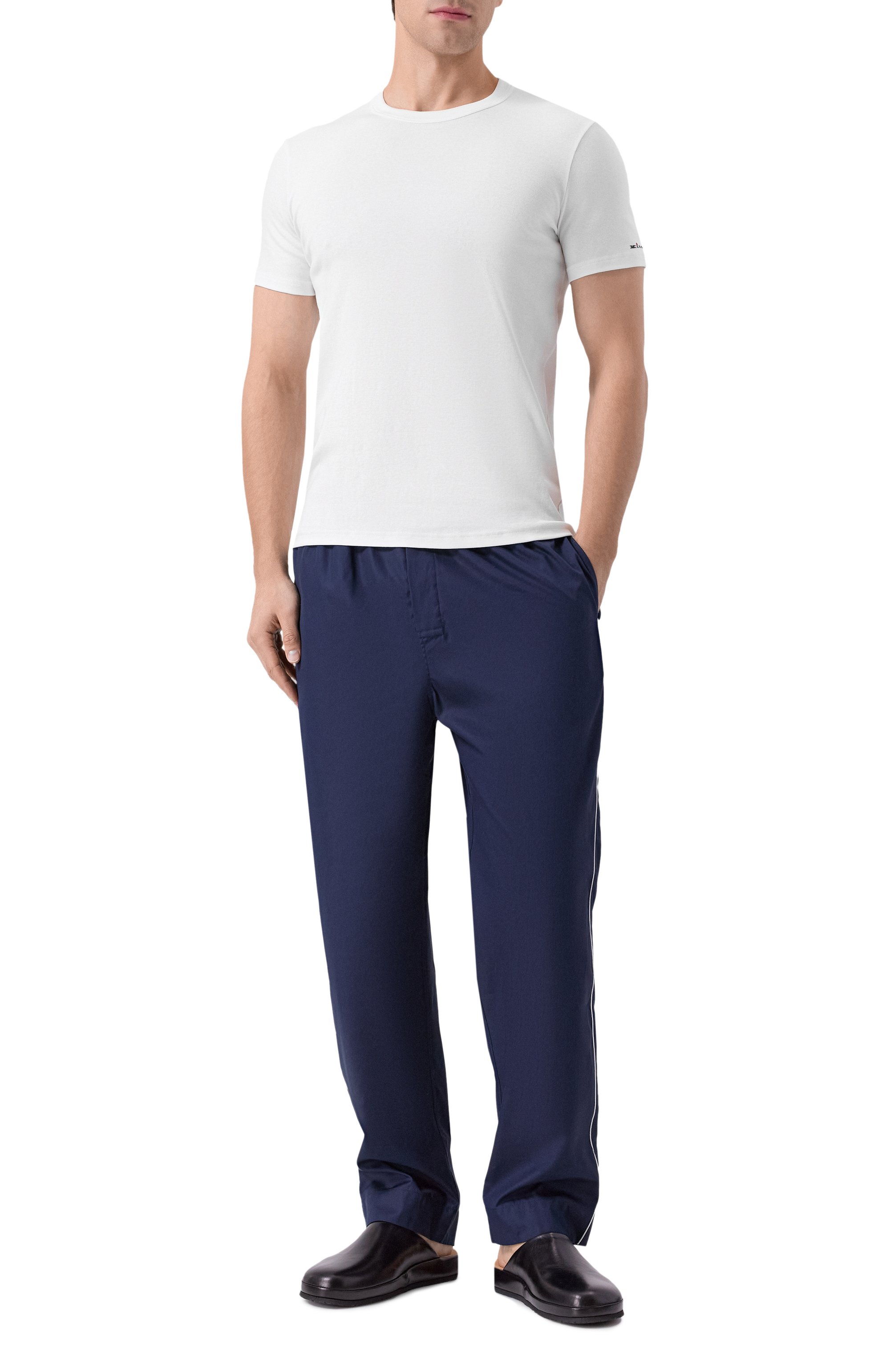 Хлопковые домашние брюки KITON, арт. UNWT005K0244H03, фото 2