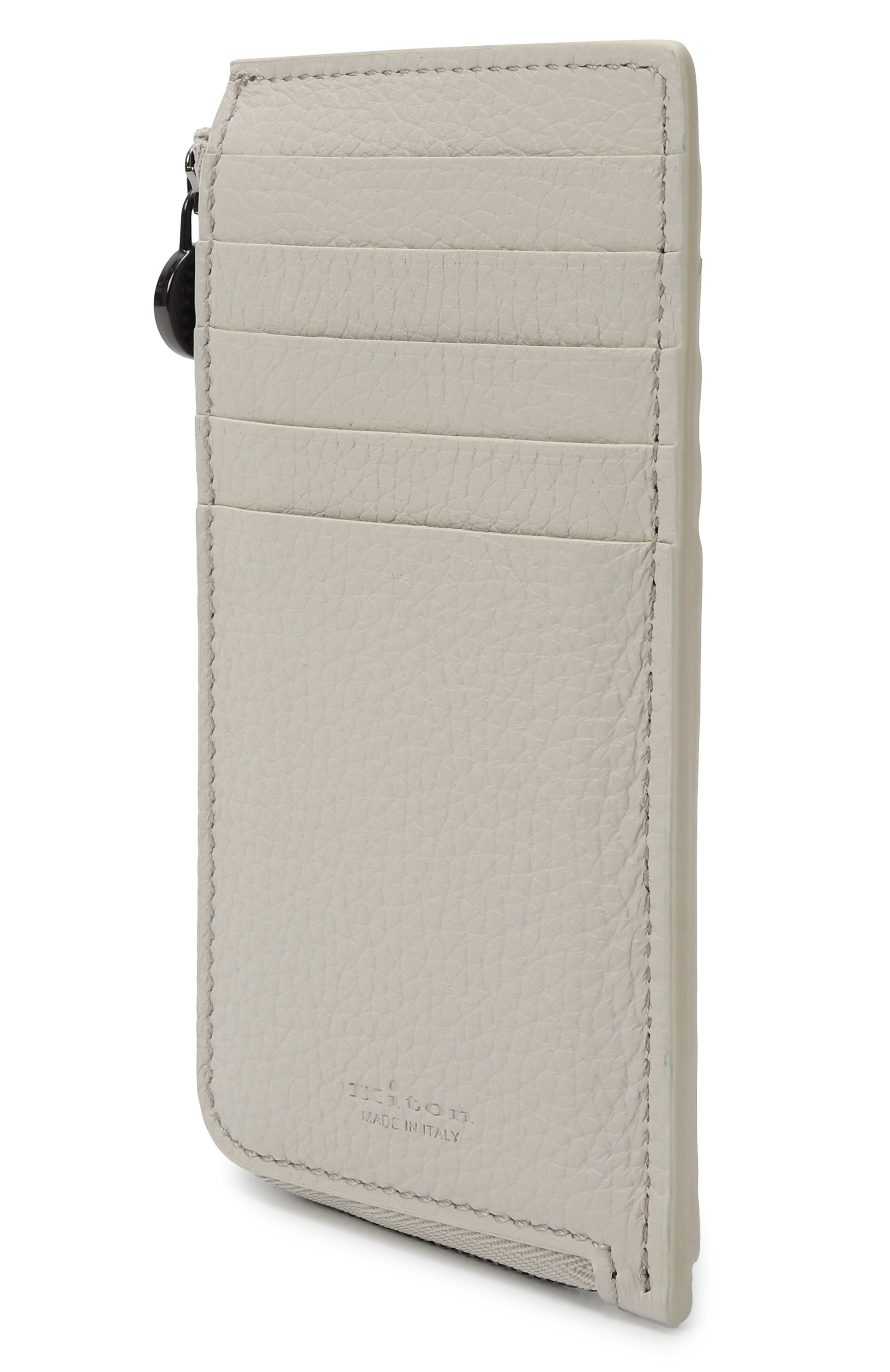 Кожаный футляр для кредитных карт KITON светло-серого цвета по цене 108000 руб., арт. UPEA038N0122301, фото 2 Кожаный футляр для кредитных карт KITON, арт. UPEA038N0122301, фото 2