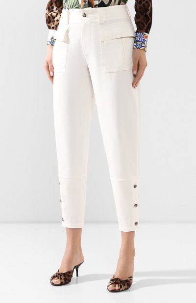 Хлопковые брюки DOLCE & GABBANA, арт. FTBRRT/FCFAE, фото 3