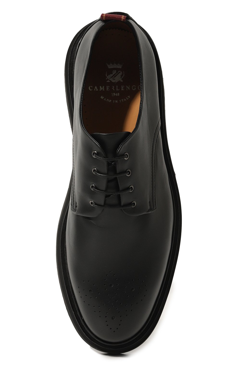 Кожаные дерби CAMERLENGO черного цвета по цене 43950 руб., арт. 16714/NER0, фото 6 Кожаные дерби CAMERLENGO, арт. 16714/NER0, фото 6