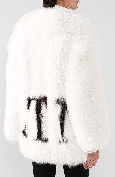 Укороченная шуба из меха песца VALENTINO, арт. QF3FA569VCF, фото 4