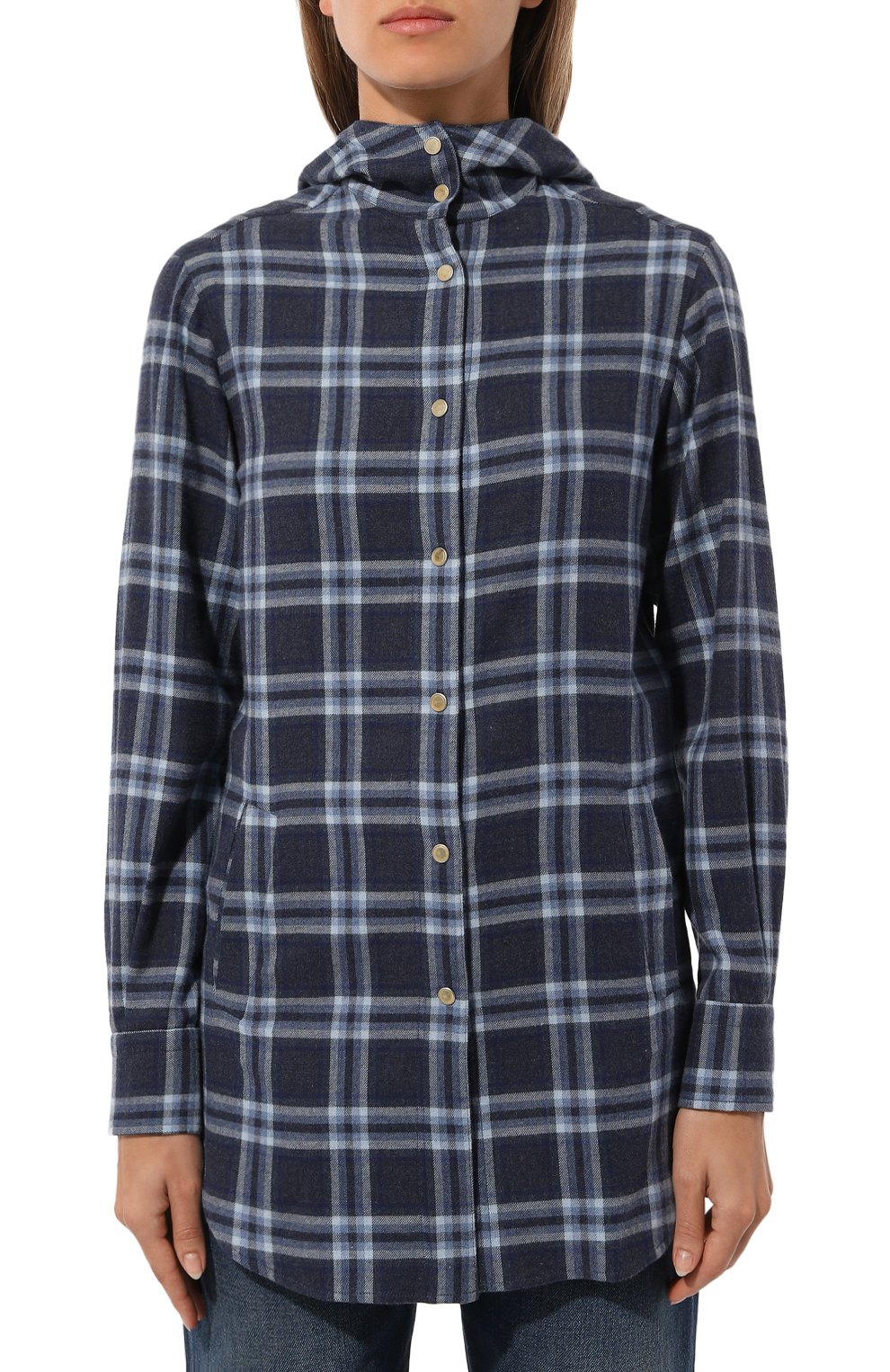 Хлопковая рубашка KITON, арт. D54435H0906601, фото 3