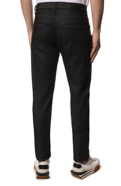 Мужские джинсы GIORGIO ARMANI черного цвета, арт. 6LSJ15/SD2ZZ | Фото 4 (Силуэт М (брюки): Прямые; Кросс-КТ: Деним; Материал внешний: Хлопок, Деним; Длина (брюки, джинсы): Стандартные; Материал сплава: Проставлено; Драгоценные камни: Проставлено; Стили: Повседневный)