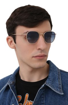 Женские солнцезащитные очки THE ROW X OLIVER PEOPLES синего цвета, арт. 1230ST-5035Q8 | Фото 3 (Кросс-КТ: С/з-унисекс; Региональные ограничения белый список (Axapta Mercury): RU; Тип очков: С/з; Очки форма: Круглые; Оптика Гендер: оптика-унисекс)