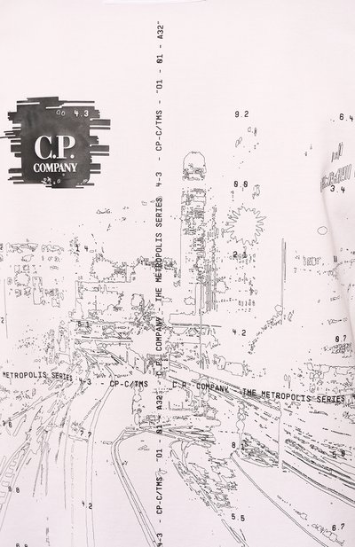 Хлопковая футболка C.P. COMPANY, арт. 15CLTS046A006370W, фото 5