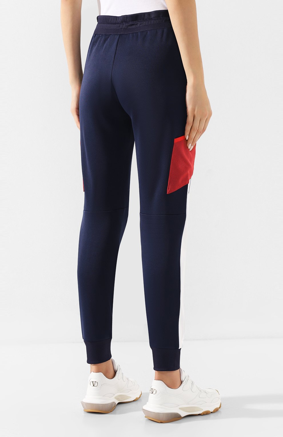 Джоггеры TOMMY SPORT синего цвета по цене 8490 руб., арт. S10S100253, фото 4 Джоггеры TOMMY SPORT, арт. S10S100253, фото 4