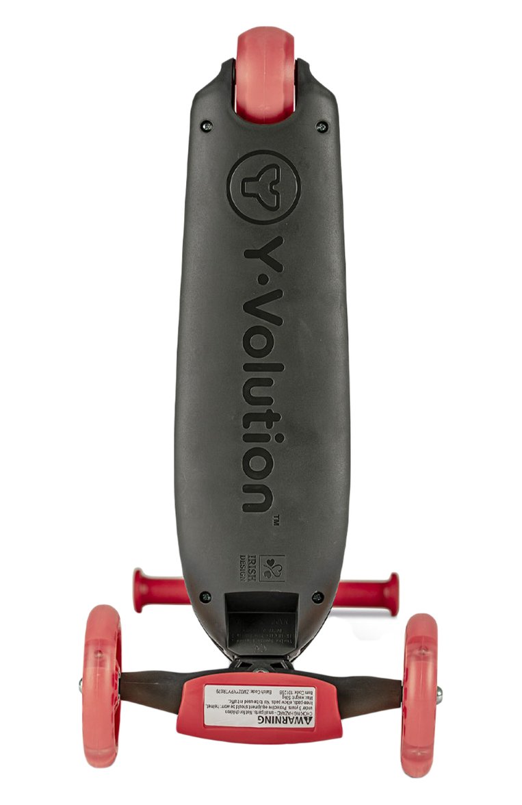 Детского самокат трехколесный kiwi led YVOLUTION красного цвета, арт. 101258 | Фото 5 (Нос: Не проставлено; Региональные ограничения белый список (Axapta Mercury): Не проставлено; Игрушки: Транспорт - самокаты)