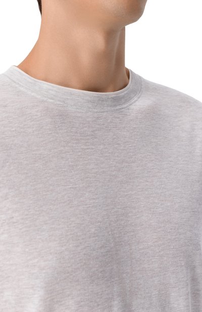 Футболка изо льна и хлопка FEDELI, арт. TU000220/LIN0 C0TT0NE, фото 5