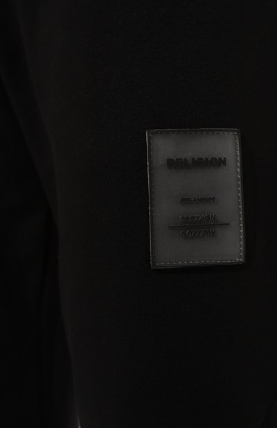 Хлопковые джоггеры RELIGION черного цвета по цене 8870 руб., арт. 13TACP63, фото 5 Хлопковые джоггеры RELIGION, арт. 13TACP63, фото 5