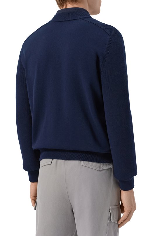 Хлопковый кардиган Corneliani 27M592/2725104 Синий  27M592/2725104 Фото 4