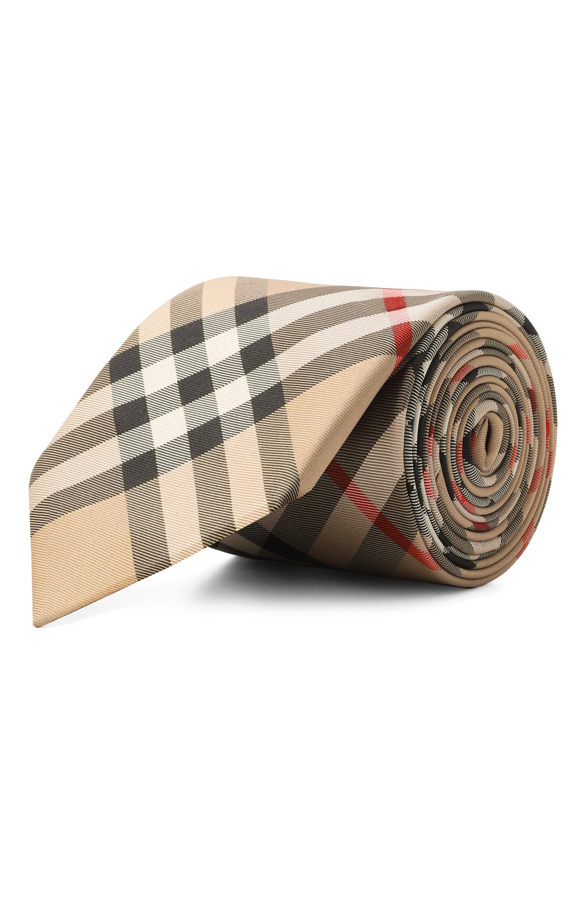 Шелковый галстук BURBERRY бежевого цвета по цене 29950 руб., арт. 8133004, фото 1 Шелковый галстук BURBERRY, арт. 8133004, фото 1