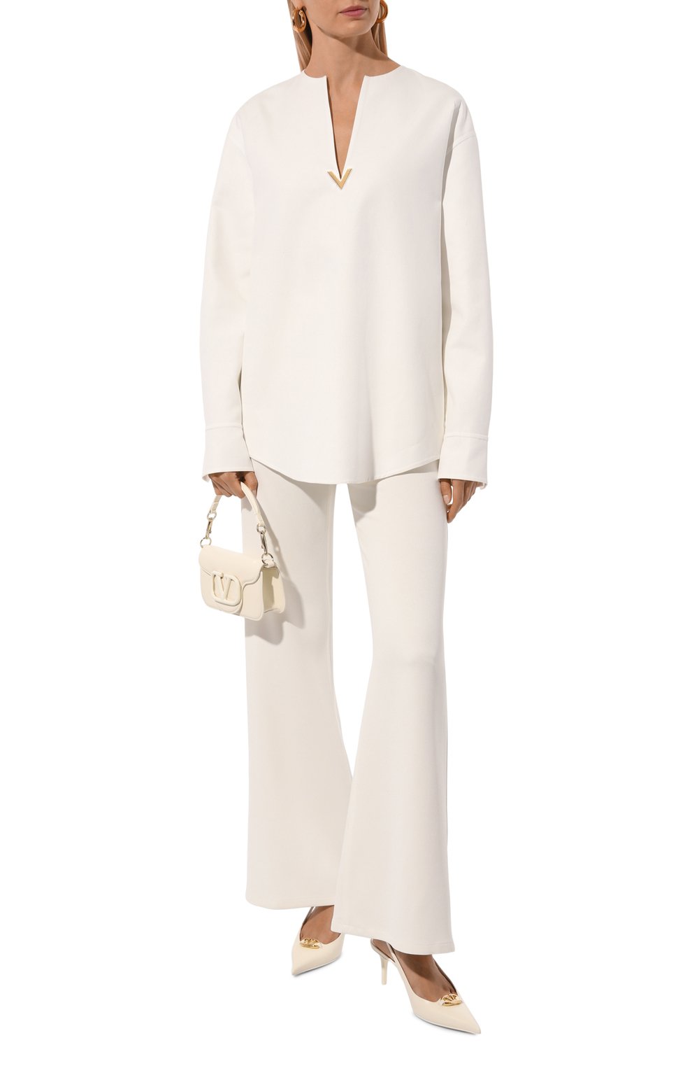 Хлопковая блузка VALENTINO, арт. 5B3AE9L575Y, фото 2