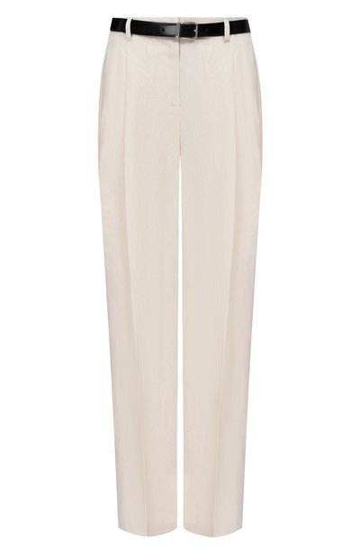 Женские брюки из хлопка и льна DOLCE & GABBANA, арт. FTDMIT/FUTDJ