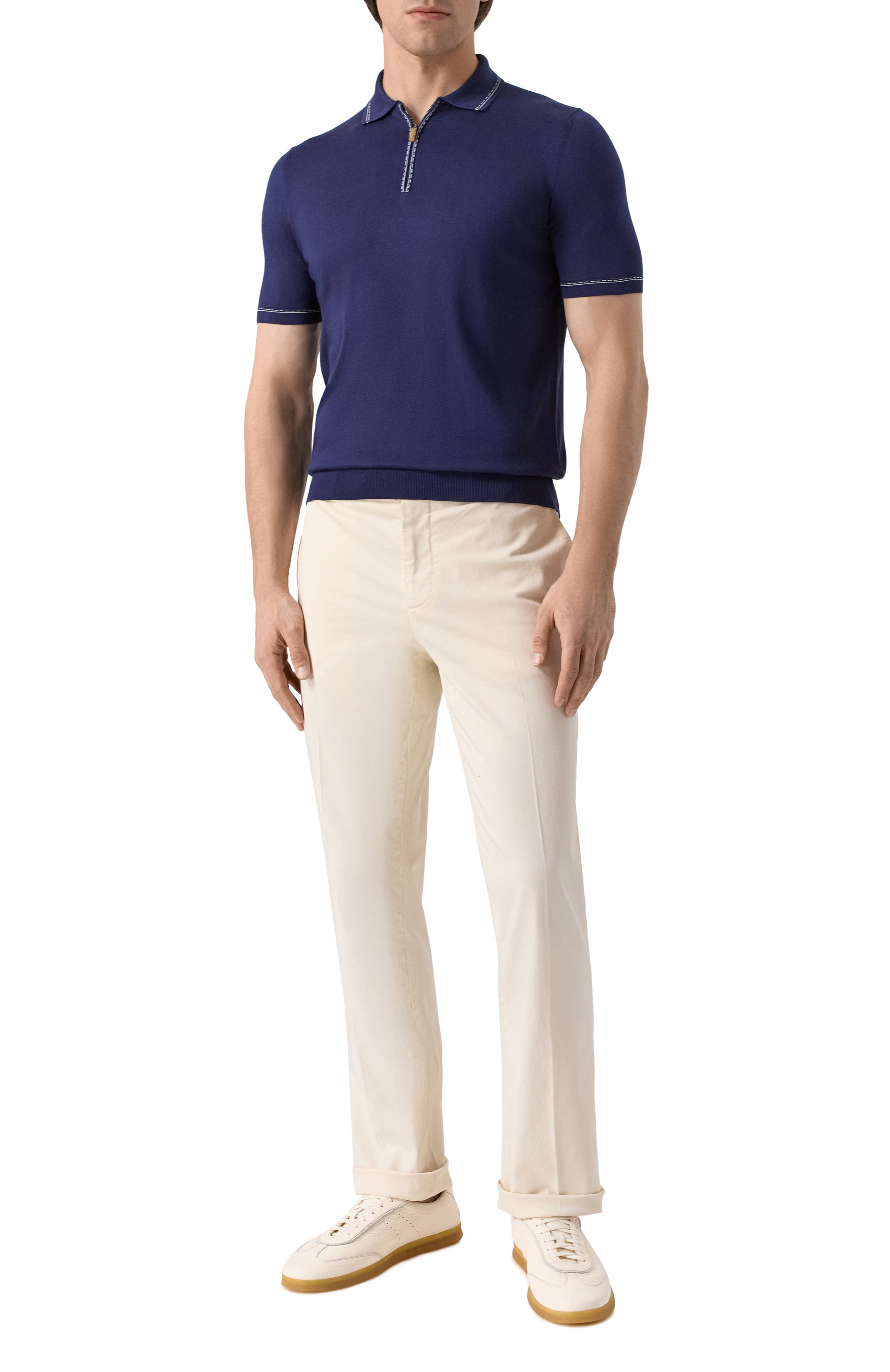 Шелковое поло COLOMBO, арт. MA04603/STA/4-120AN-M, фото 2