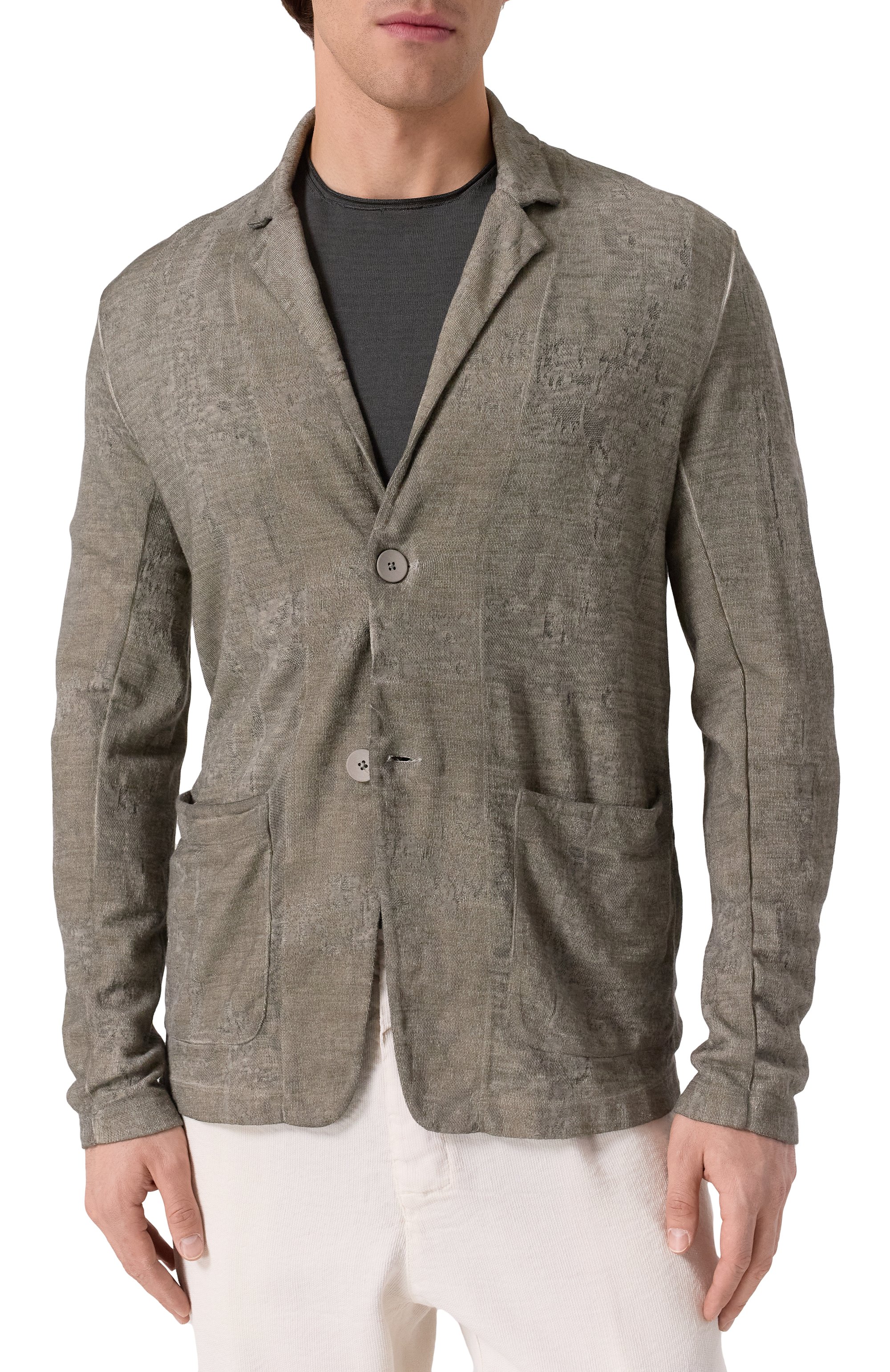 Пиджак изо льна и хлопка TRANSIT, арт. CFUTRZ18531E, фото 5