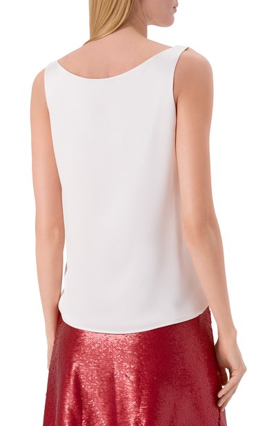 Шелковый топ AKHMADULLINA белого цвета по цене 59900 руб., арт. 1125.2TP711.1/S003, фото 4 Шелковый топ AKHMADULLINA, арт. 1125.2TP711.1/S003, фото 4