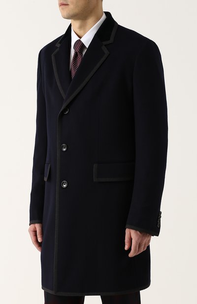 Однобортное пальто из смеси шерсти и кашемира GUCCI, арт. 473731/Z5311, фото 3