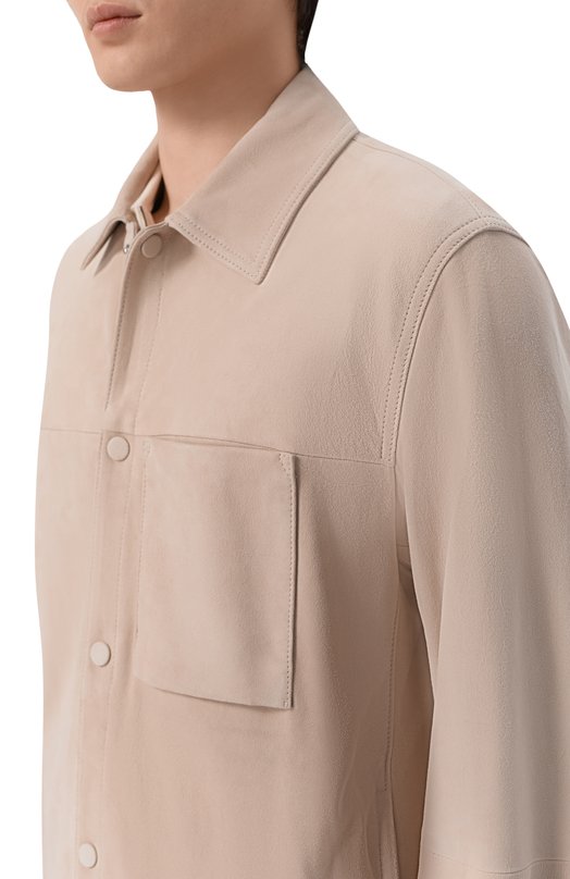 Замшевая куртка BOSS 50558651 Бежевый  50558651 Фото 5