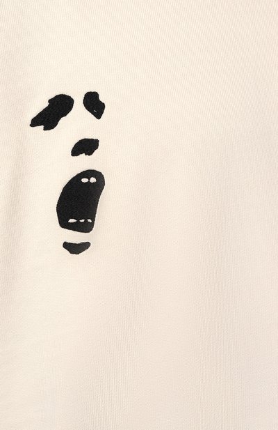 Хлопковый свитшот AN OTHER DATE кремового цвета по цене 21050 руб., арт. F40DMASW061, фото 5 Хлопковый свитшот AN OTHER DATE, арт. F40DMASW061, фото 5