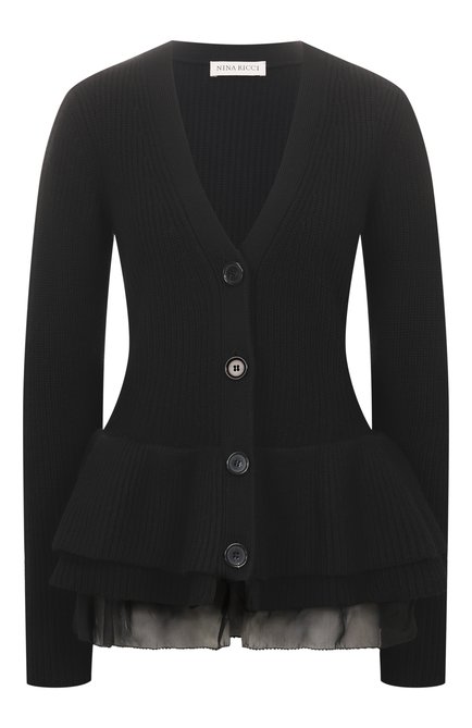 Женский шерстяной кардиган NINA RICCI, арт. 25AMCR008/ML0581