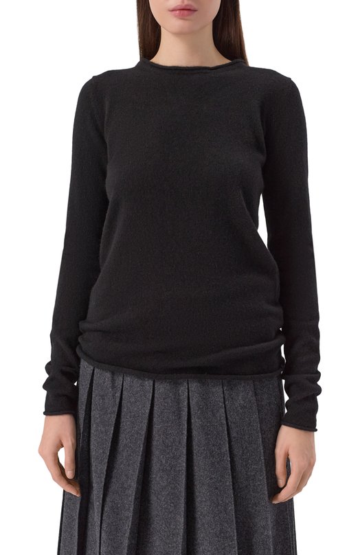 Кашемировый пуловер Gooroo KNSW002-1000-900-FW25/26 Чёрный  KNSW002-1000-900-FW25/26 Фото 3