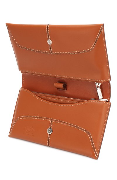 Кожаный кошелек TOD’S коричневого цвета по цене 65050 руб., арт. XAWDBABM400NHY, фото 3 Кожаный кошелек TOD’S, арт. XAWDBABM400NHY, фото 3
